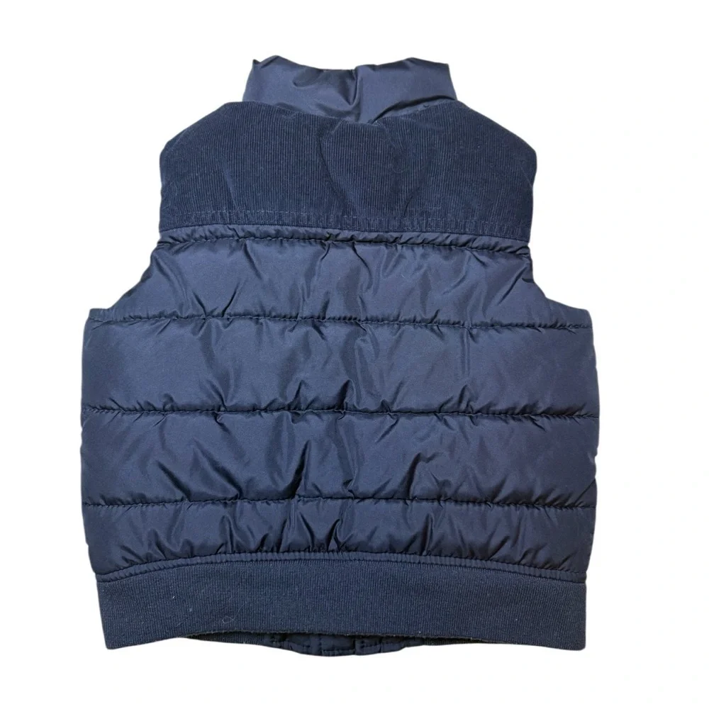 GAP Dark Blue Kids Quilted Vest-Size 2 Years-Excellent Condition